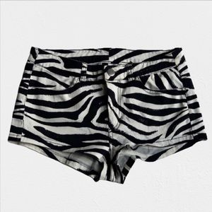 3/$15 High-waisted Zebra Print Shorts